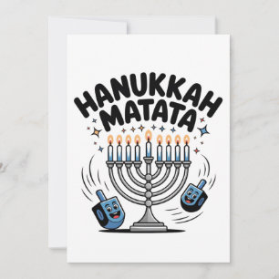 Faire-part Hanukkah Matata Drôle Hanukkah Juif