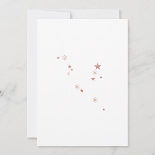 Faire-part Happiest Holidays Stars Photo Collage (Dos)