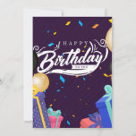 Faire-part Happy birthday to you<br><div class="desc">happy birthday card.</div>