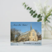 Faire-part Harbison Chapel Enregistrer la date Carte postale (Debout devant)