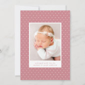 Faire-part Hello Baby 2 Photo Naissance (Dos)