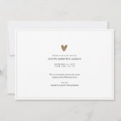 Faire-part Hello White Script moderne superposition photo béb (Dos)