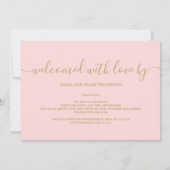 Faire-part Hello World Photo Élégant Script Fille Naissance (Dos)