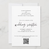 Faire-part Heure De Célébrer Réception De Mariage De Script M (Dos)