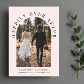 Faire-part Heureusement Jamais Après Arc Photo Mariage Récept