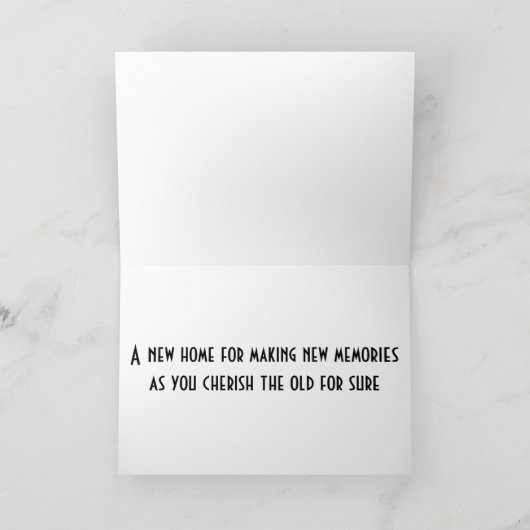 FAIRE-PART HEUREUX POUR VOUS/NOUVEAUX SOUVENIRS DANS VOTRE NO (Intérieur)