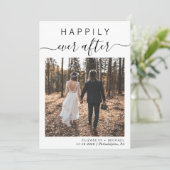 Faire-part Heureux toujours après Elopement Mariage (Debout devant)