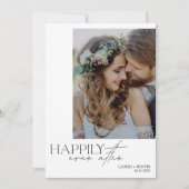 Faire-part Heureux toujours après le Mariage photo moderne (Devant)