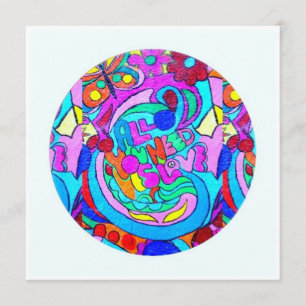 Faire-part hippie amour super