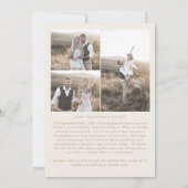 Faire-part Histoire de la proposition de crème d'arc moderne (Dos)