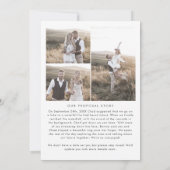 Faire-part Histoire de proposition de Boho Arch moderne Fianç (Dos)