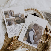 Faire-part Histoire de proposition de Boho Arch moderne Fianç