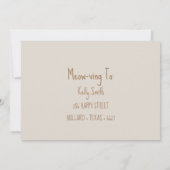 Faire-part Histoires d'une nouvelle maison (Dos)