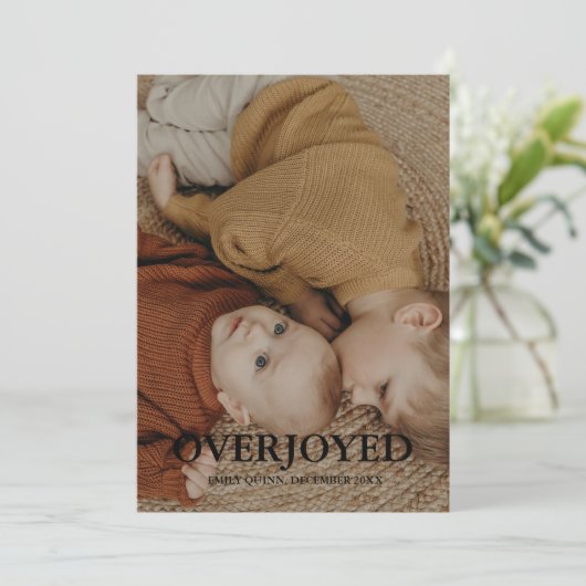 Faire-part Hiver Joyeux Noël (Debout devant)