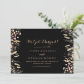 Faire-part Hiver prairie Wild Floral Elopement (Debout devant)