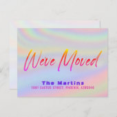 Faire-part Holographique moderne (Devant / Derrière)