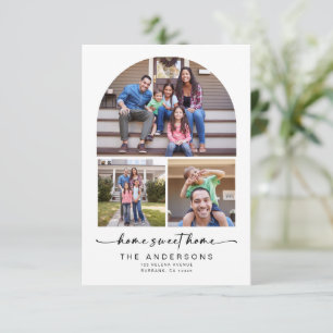 Faire-part Home Sweet Home   Trois photos Arch Moving