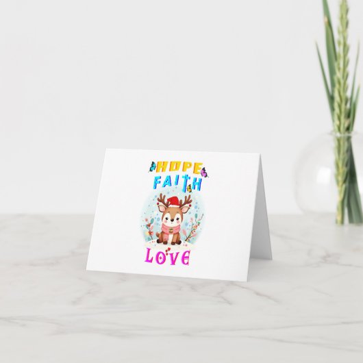 Faire-part Hope Faith Love (Devant)