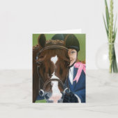 Faire-part Horse and Rider Folded Card (Devant)