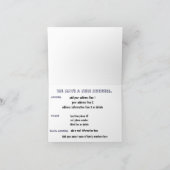 Faire-part Humoristique nous avons bougé (Intérieur)