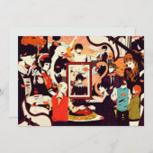 Faire-part Humour vintage multi-humain (Devant / Derrière)