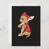 Faire-part I Love Maman Tattoo Funny Chihuahua Chien portant  (Devant)