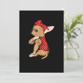 Faire-part I Love Maman Tattoo Funny Chihuahua Chien portant  (Debout devant)