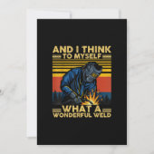 Faire-part I Think To Myself What A Wonderful (Devant)