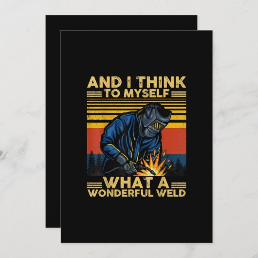 Faire-part I Think To Myself What A Wonderful (Devant / Derrière)