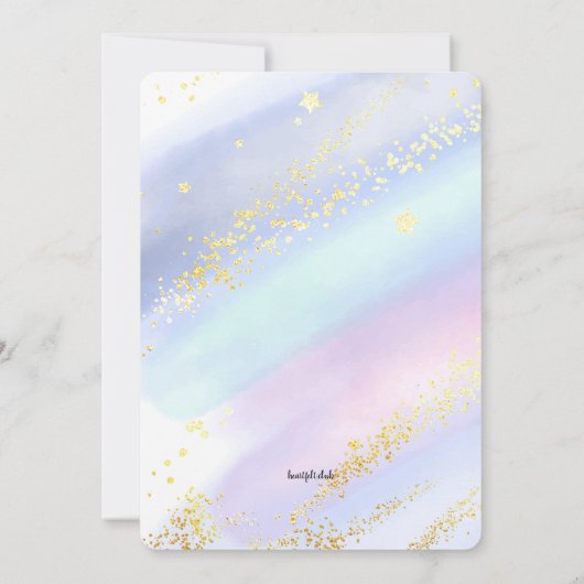 Faire-part Il A Été Écrit Dans Les Étoiles Adoption Annou (Dos)