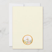 Faire-part Il Est Ressuscité Fleurs D'Aquarelle De Pâques, Re (Dos)