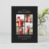 Faire-part Il s'agit d'un diplôme de détermination photo (Debout devant)