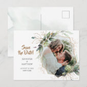 Faire-part Image Enregistrer La Carte Postale Date Mariage (Devant / Derrière)