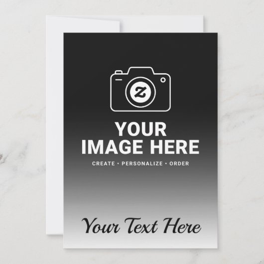 Faire-part Image et texte dégradés (Devant)