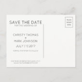 Faire-part Image manuscrite délavée | Carte postale de sauveg (Dos)