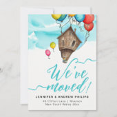 Faire-part Imaginaire moderne Moving Home Nouvelle adresse Aq (Devant)