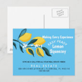 Faire-part Immobilier Open House Lemon Pop par carte postale (Devant / Derrière)