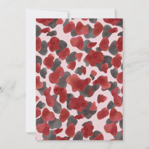 Faire-part Impression d'animaux d'hiver à l'aquarelle rustiqu