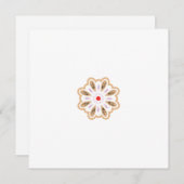 Faire-part Impression d'art floral Mandala | Décor Boho (Devant / Derrière)