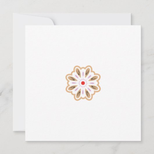 Faire-part Impression d'art floral Mandala | Décor Boho (Dos)