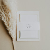 Faire-part Impression de bandeau ventral d'invitation