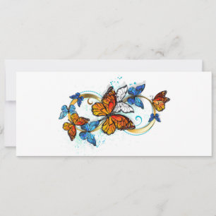 Faire-part Infinité de papillons monarques