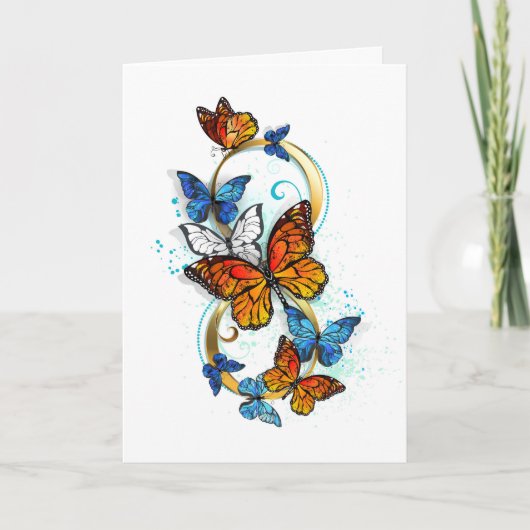 Faire-part Infinity of Monarch Butterflies (Devant)