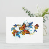 Faire-part Infinity of Monarch Butterflies (Debout devant)