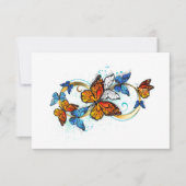 Faire-part Infinity of Monarch Butterflies (Devant)