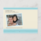 Faire-part Inséparables Enregistrer la date Carte postale (bl (Dos)