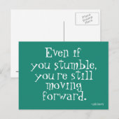 Faire-part Inspiration de réussite - Carte postale motivation (Devant / Derrière)