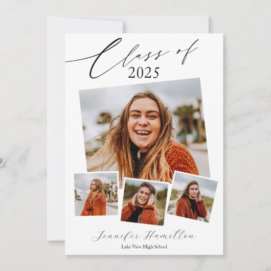 Faire-part Invitation de la fête de graduation pho (Devant)