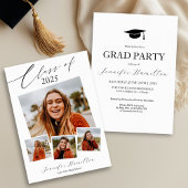 Faire-part Invitation de la fête de graduation pho