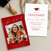 Faire-part Invitation de la fête de graduation pho